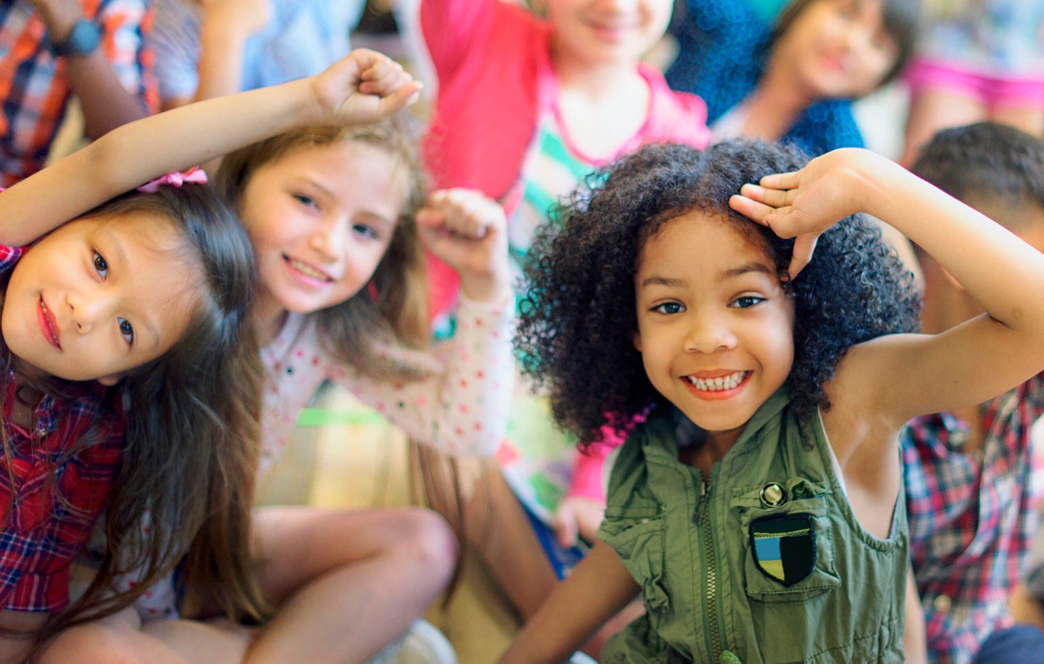group of children looking at the camera