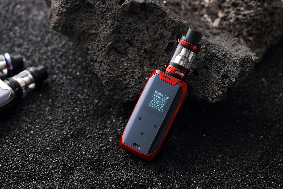 vape device on a rock